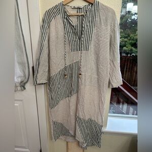 Zara patchwork caftan like dress. Size small